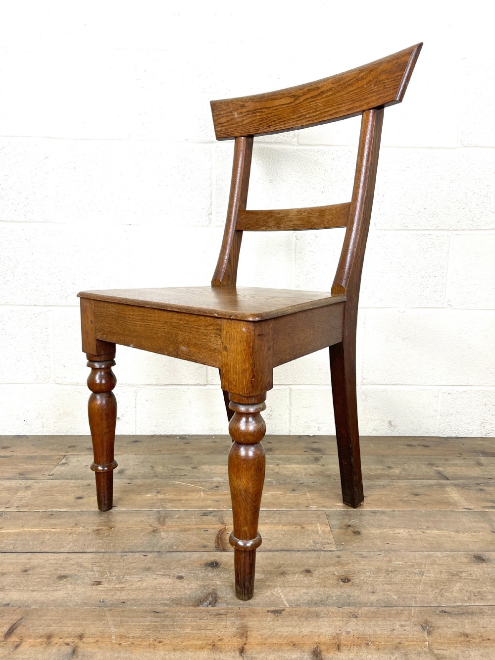 Pair of Antique 19th Century Oak Farmhouse Chairs View VIII
