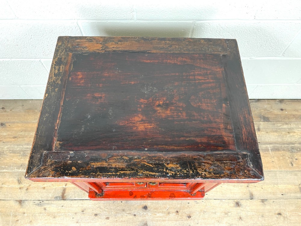 Pair of Antique Lacquered Oriental Side Cupboards View V