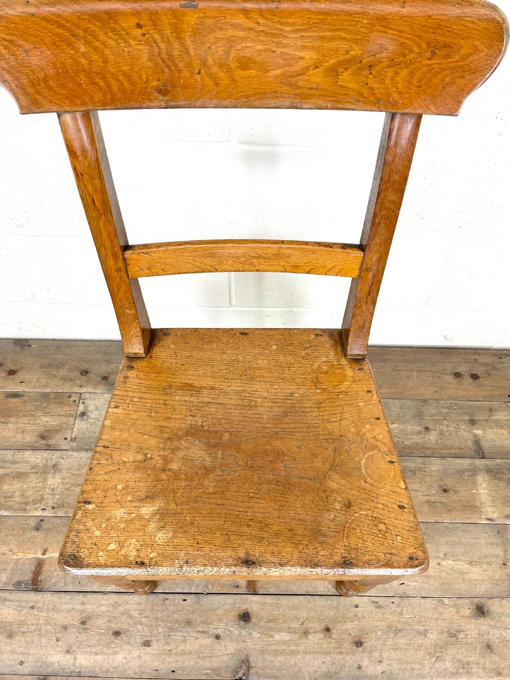 Pair of Antique Oak Farmhouse Chairs View V