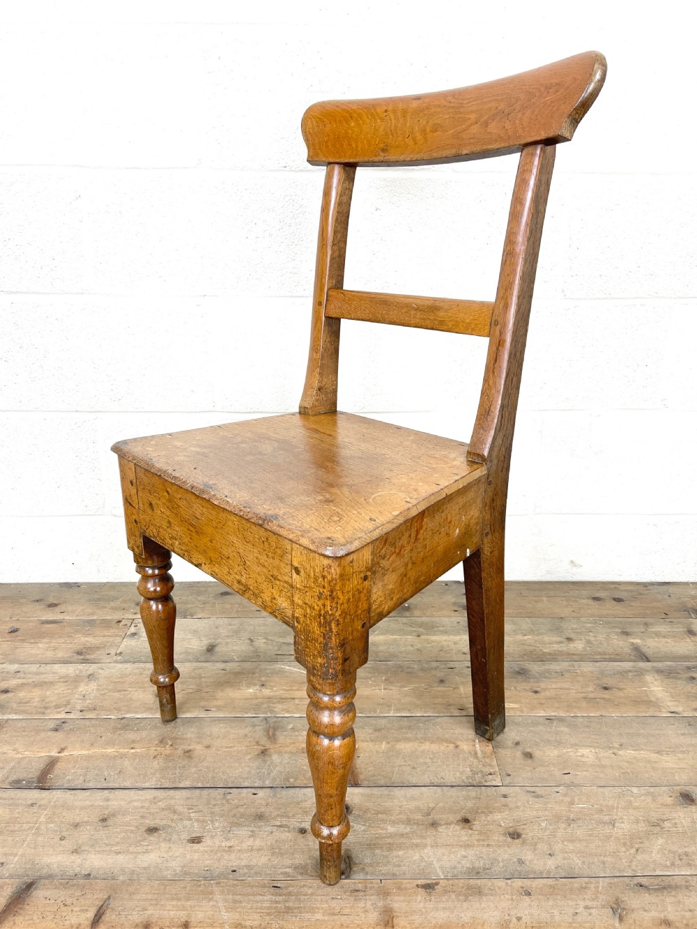Pair of Antique Oak Farmhouse Chairs View VII
