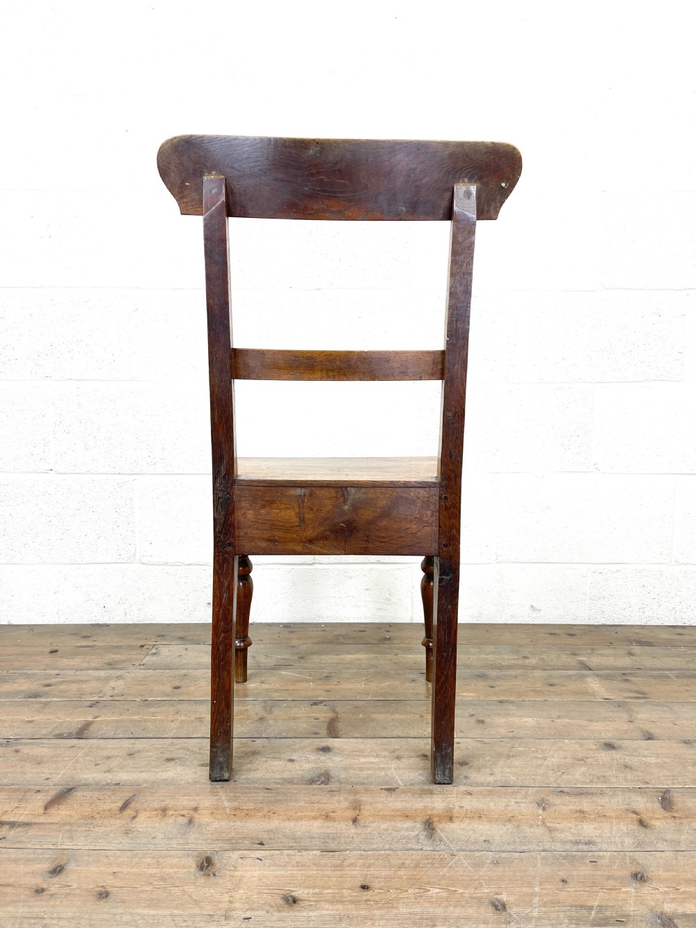 Pair of Antique Oak Farmhouse Chairs View IX
