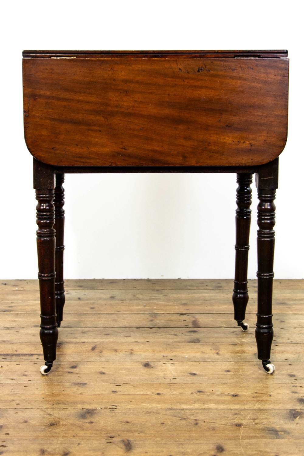 Antique Mahogany Campaign Washstand Table View V