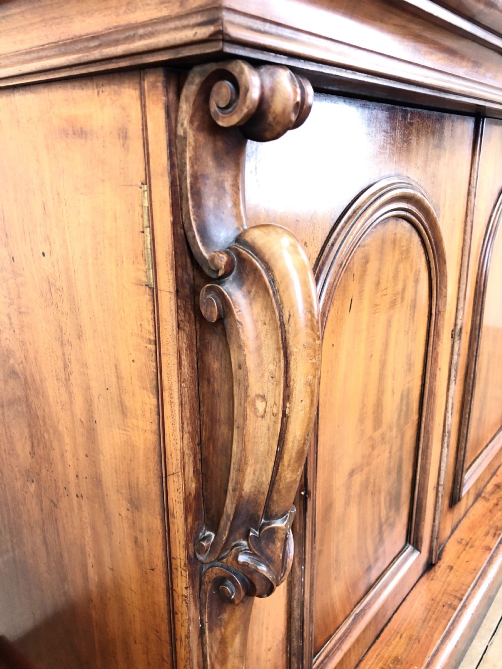 Antique Victorian Mahogany Glazed Bookcase View IV
