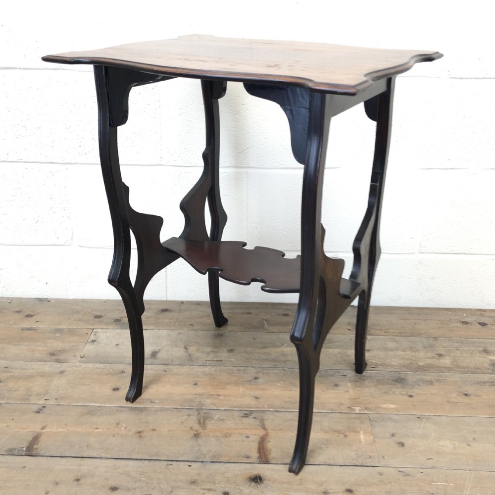 Antique 20th Century Carved Oak Occasional Table