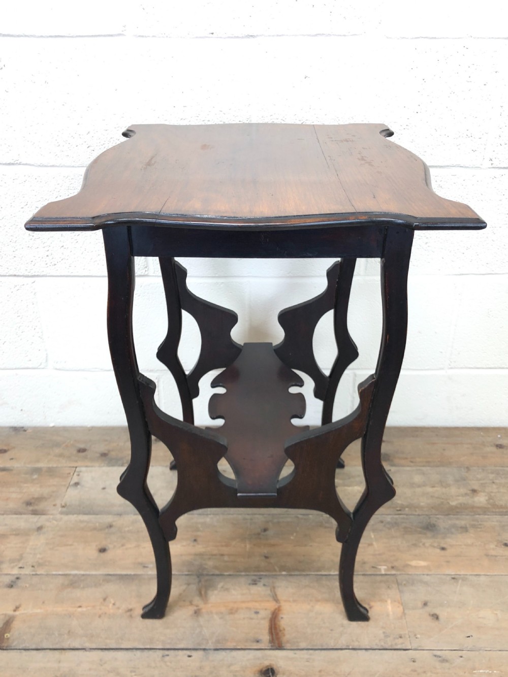 Antique 20th Century Carved Oak Occasional Table View V