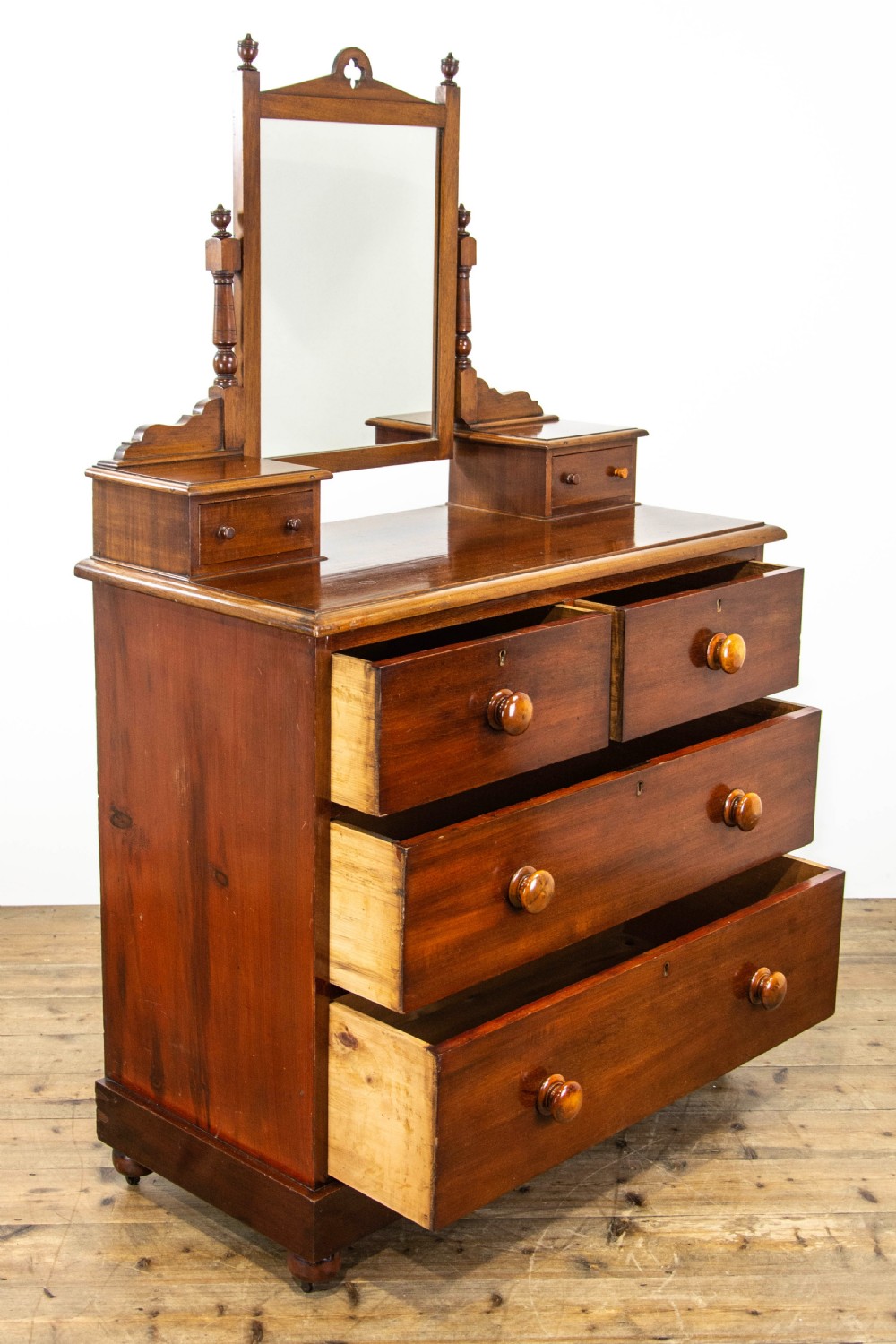 Antique Mahogany and Pine Dressing Table Chest  View VI