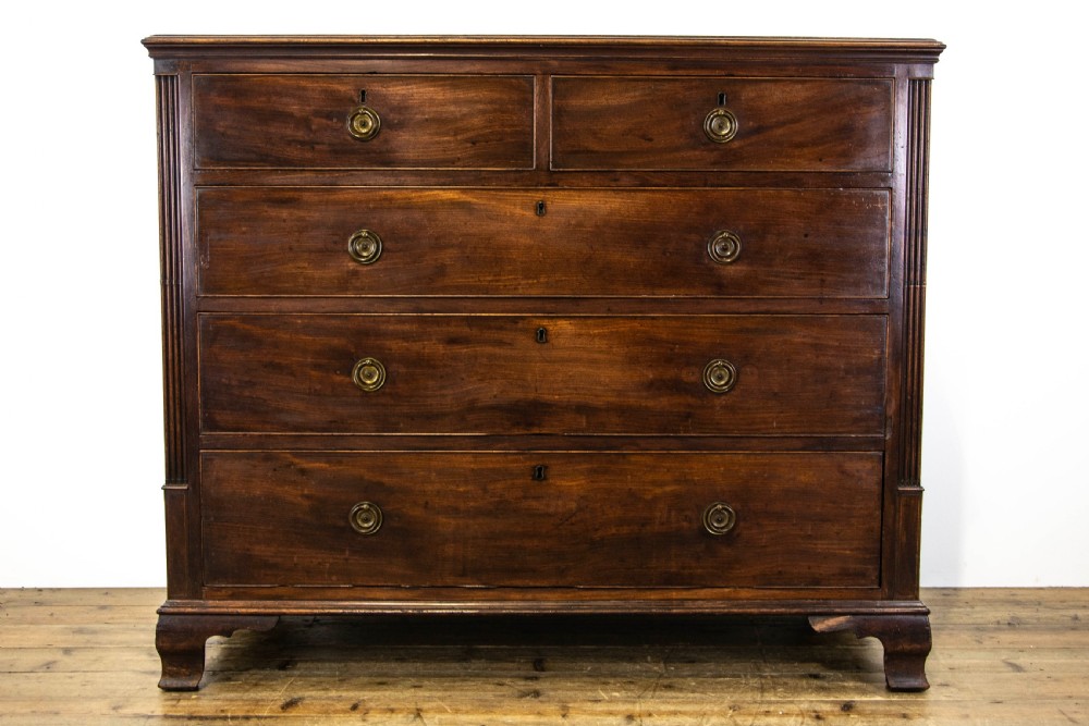 Antique Georgian Mahogany Chest of Drawers  View II