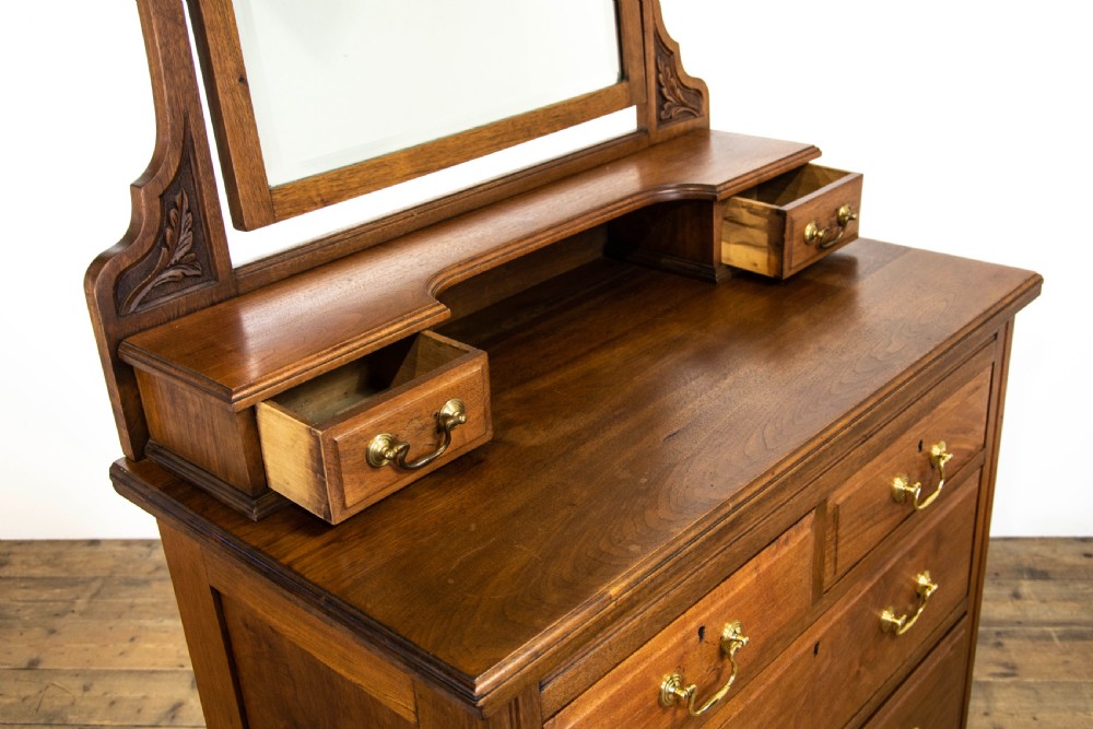 Antique Walnut Dressing Table Chest View VI