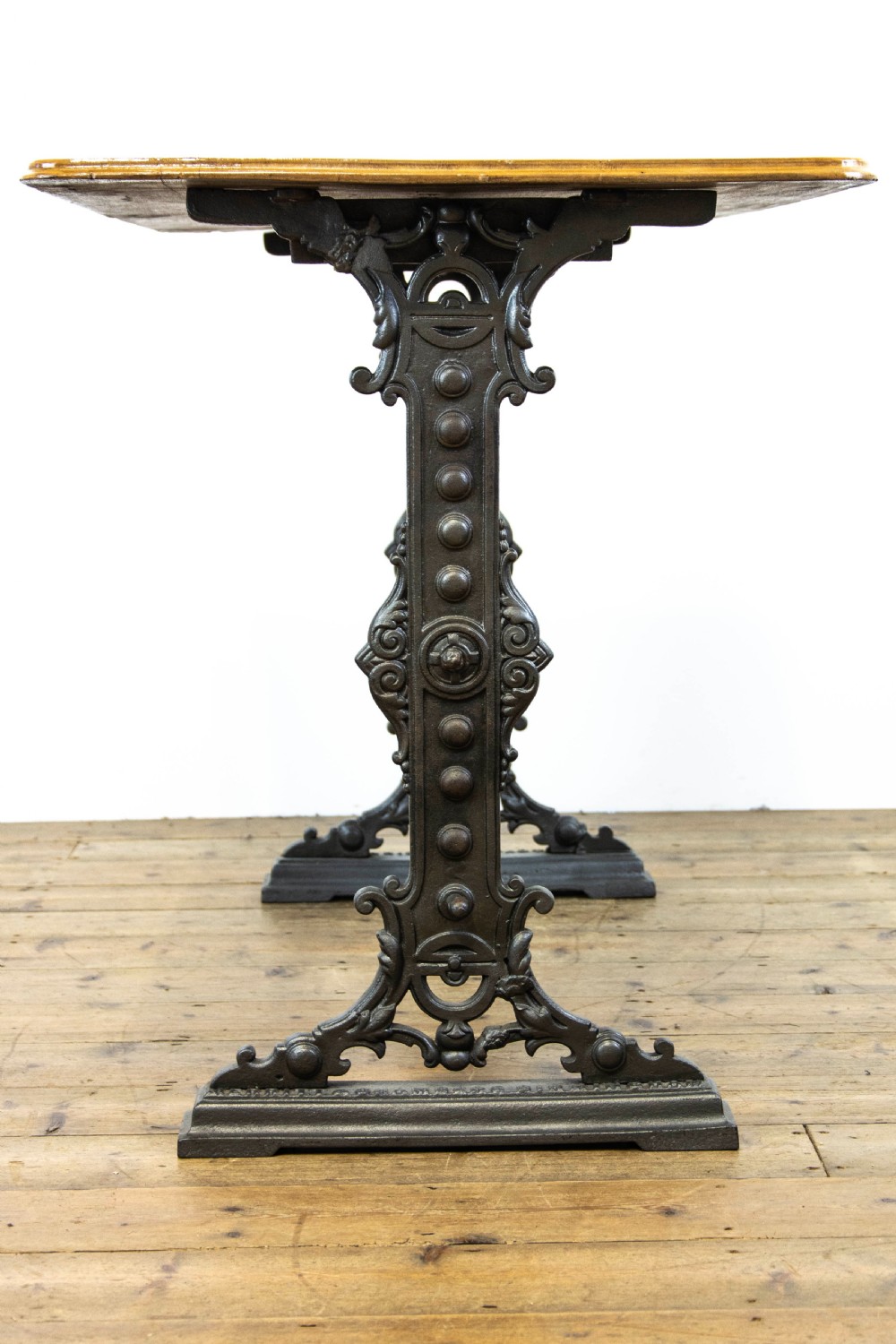 Cast Iron Table with Oak Top  View VI