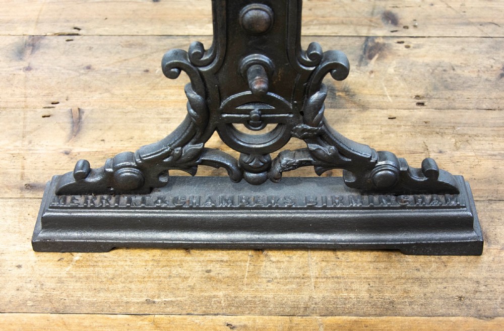 Cast Iron Table with Oak Top  View VII