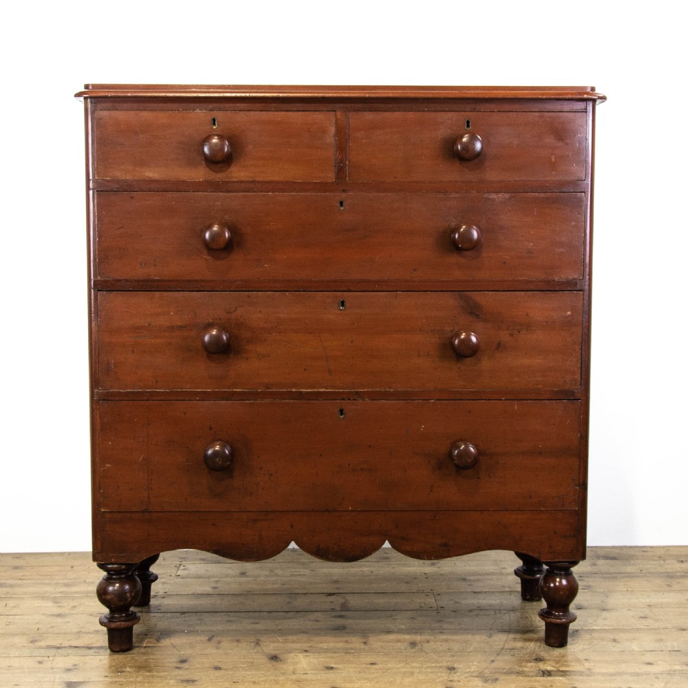 Victorian Stained Pine Chest of Drawers 