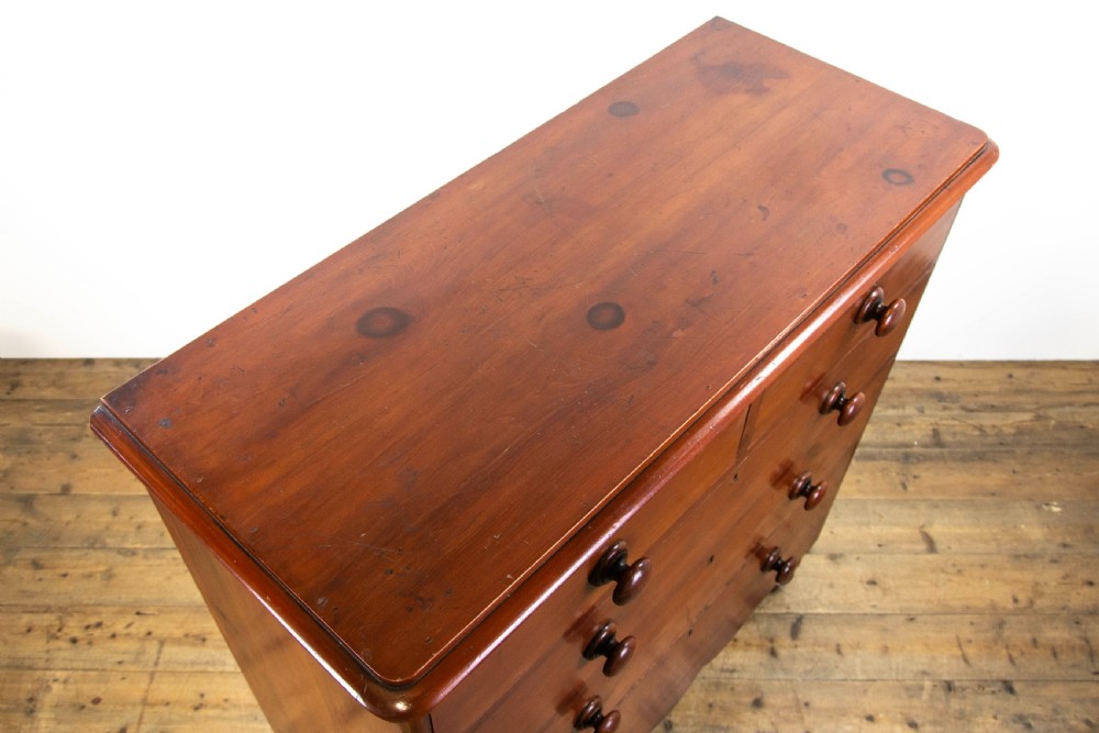 Victorian Stained Pine Chest of Drawers  View VI