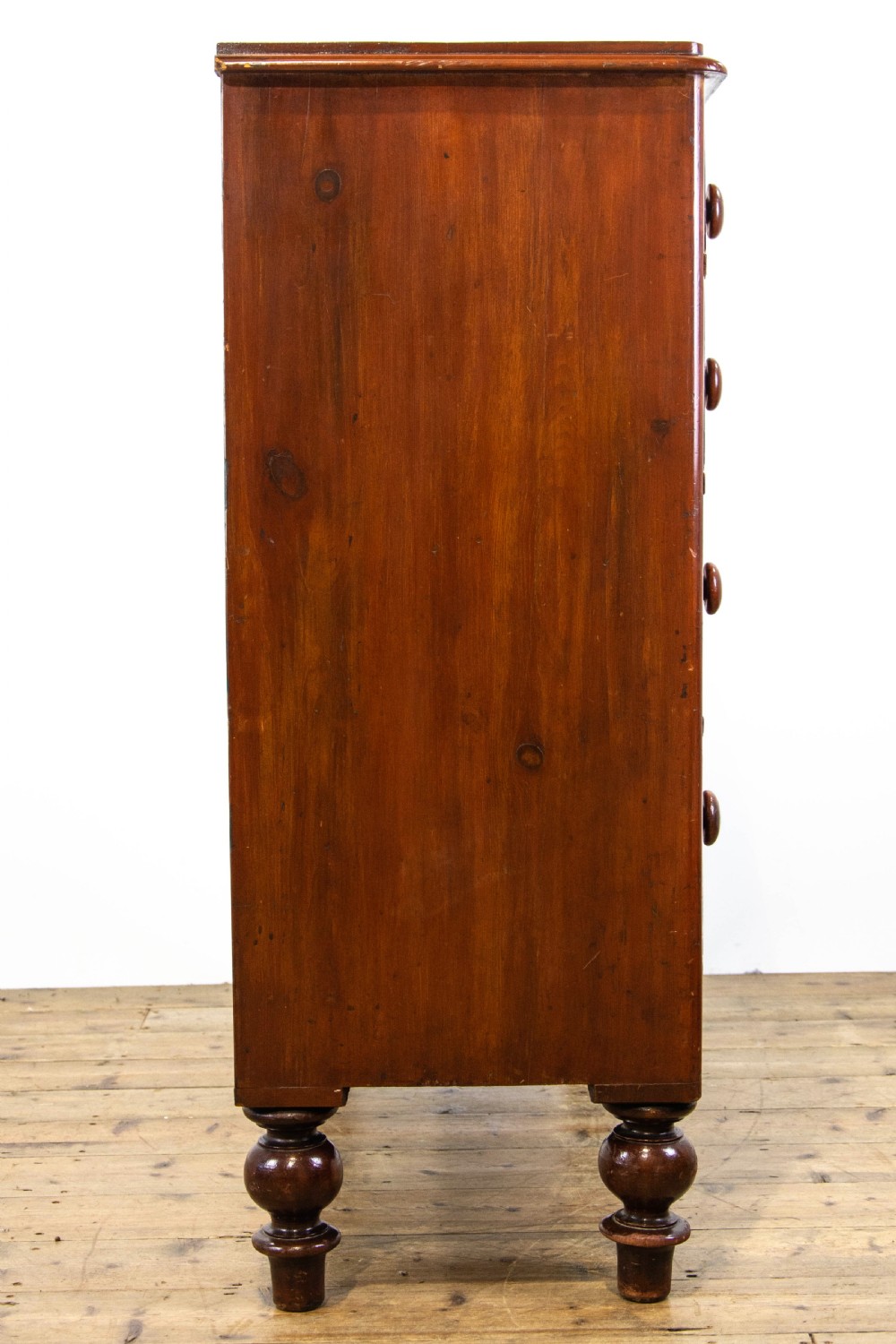 Victorian Stained Pine Chest of Drawers  View VII