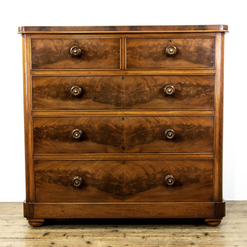 Large Victorian Mahogany Chest of Drawers 
