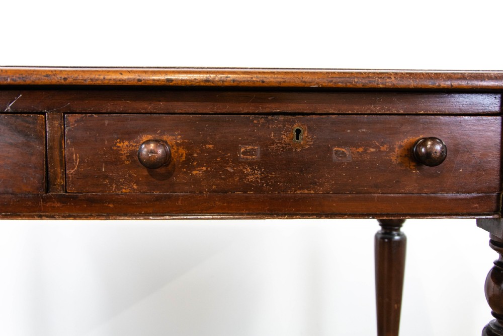 Victorian Mahogany Library Table  View III