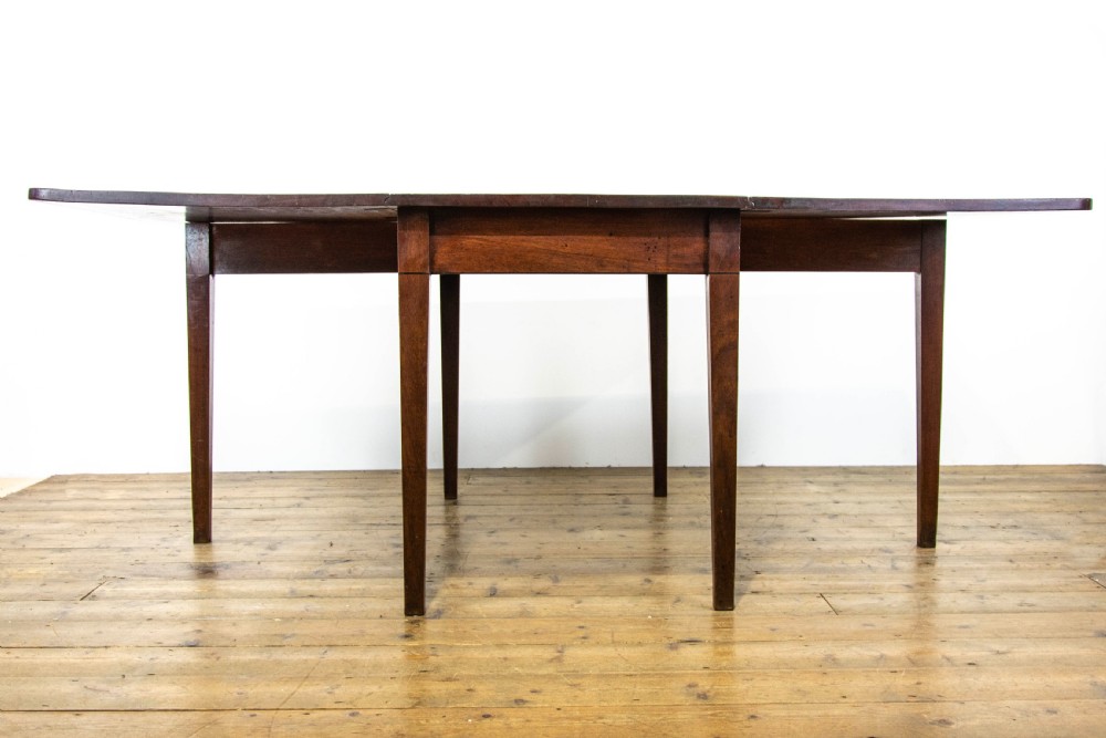 Georgian Mahogany Drop Leaf Dining Table View IX