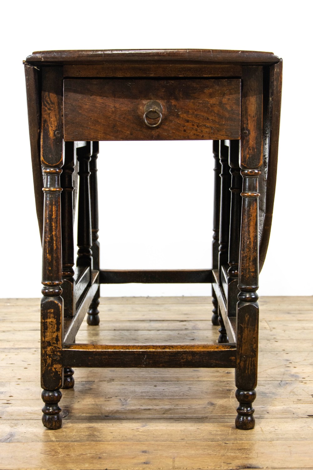 18th Century Antique Oak Gate Leg Table  View V