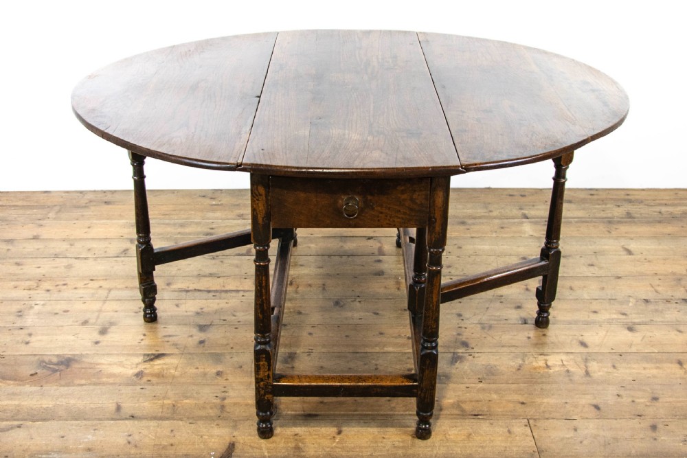 18th Century Antique Oak Gate Leg Table  View VI