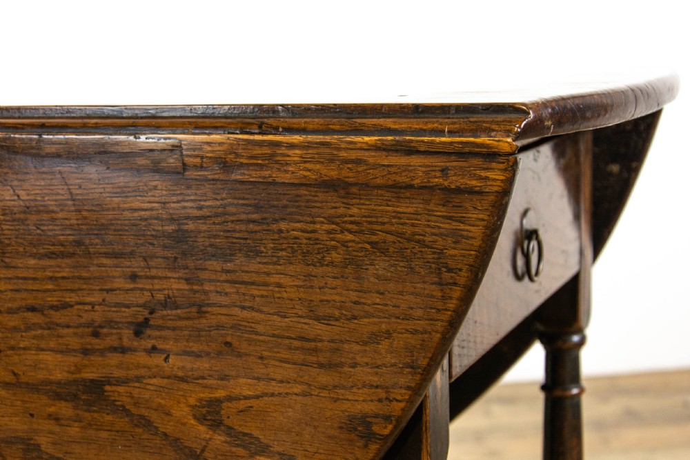 18th Century Antique Oak Gate Leg Table  View IX