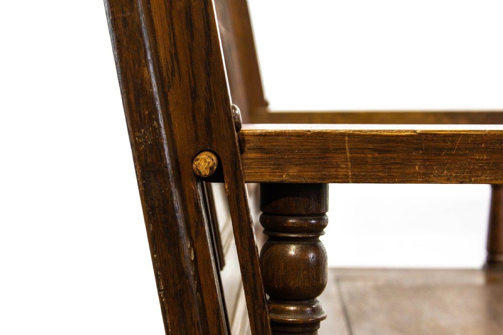 Antique Oak Monk’s Bench  View VI