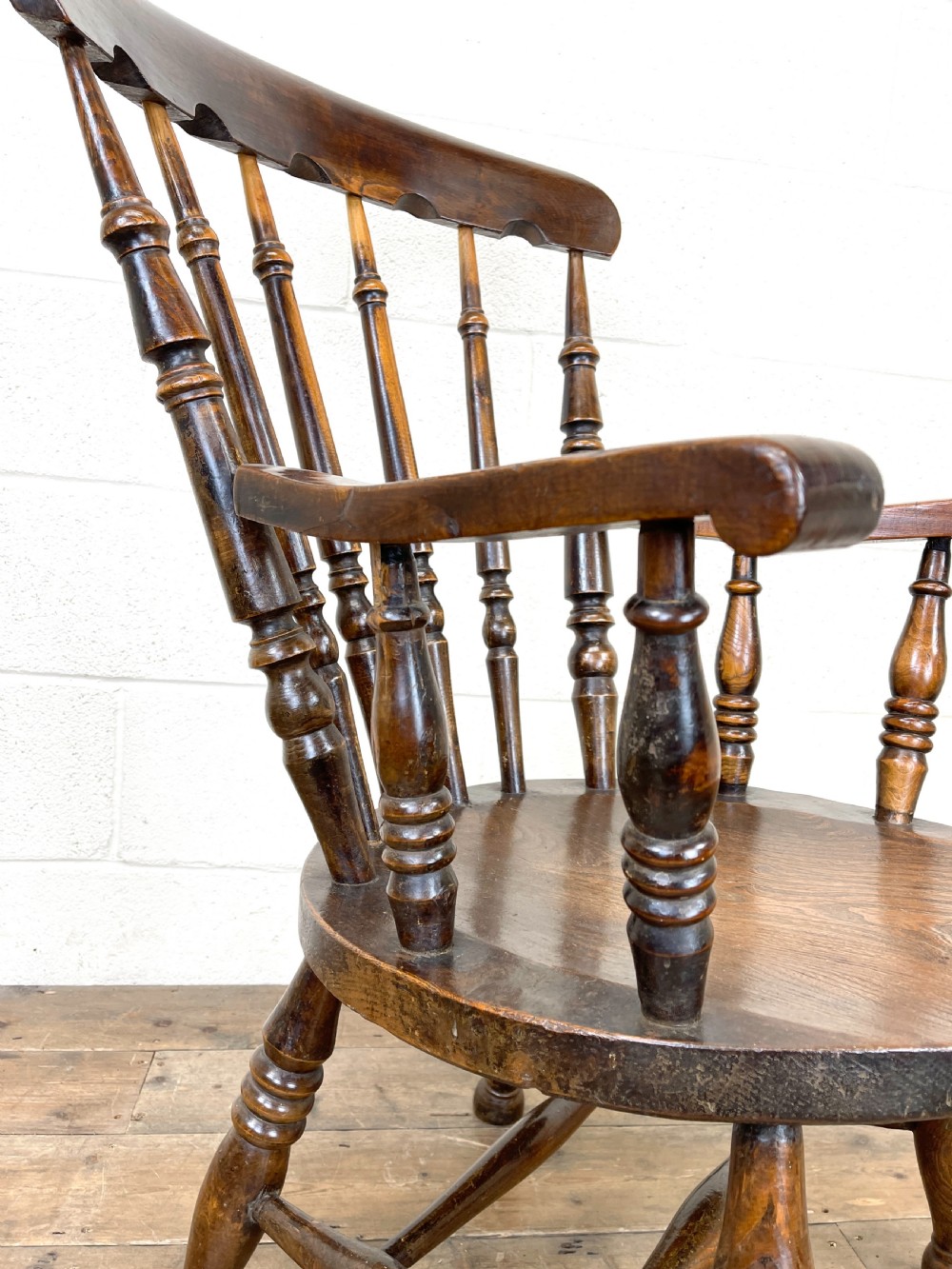 Antique Ash & Elm Fireside Penny Armchair View VII