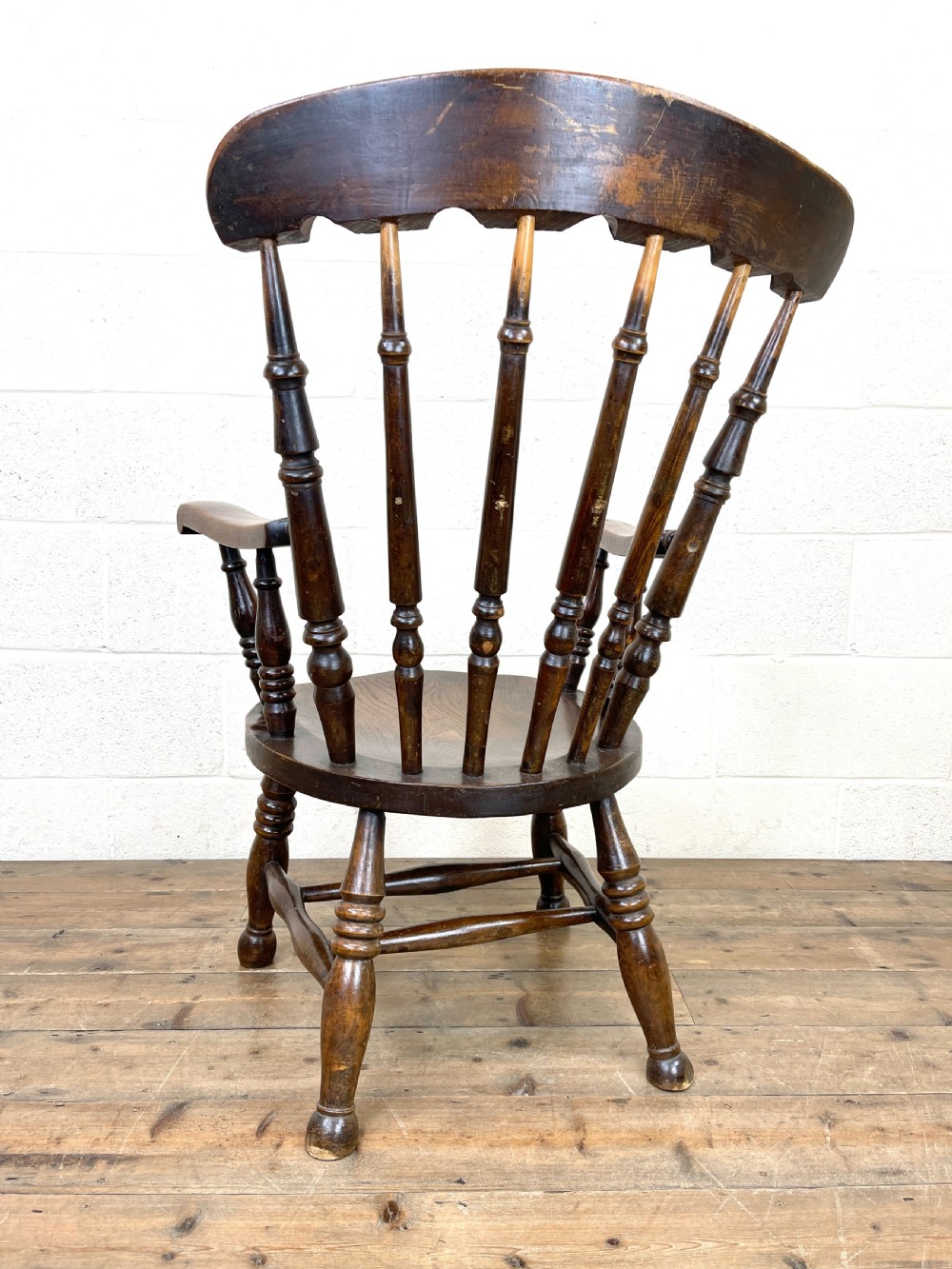 Antique Ash & Elm Fireside Penny Armchair View IX