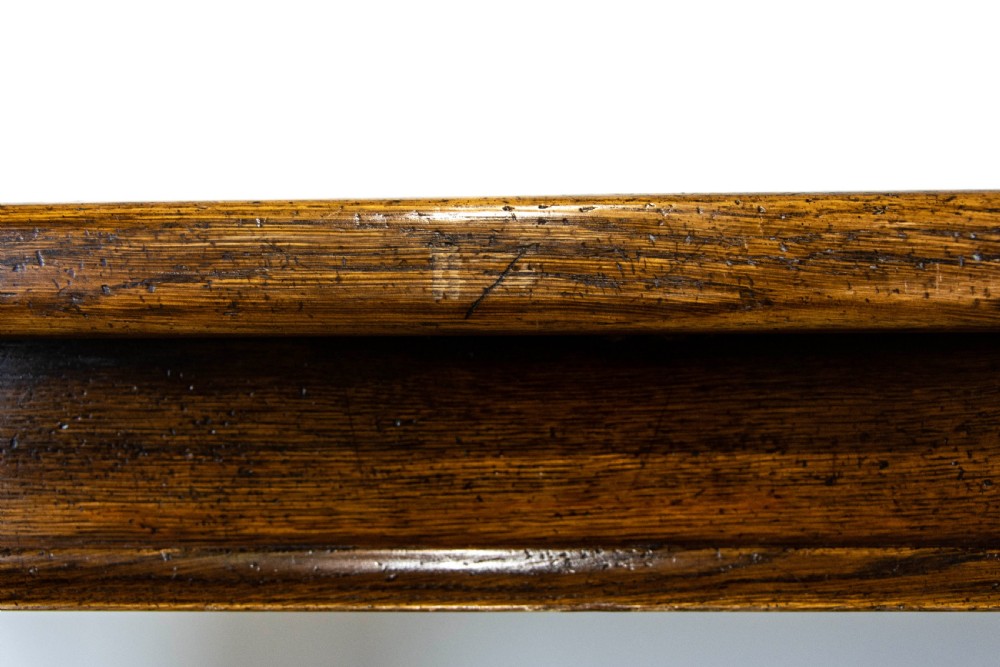 Antique Carved Oak Refectory Table View XIV