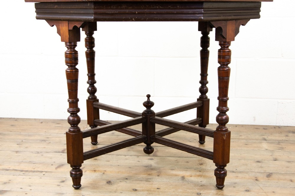 Antique Mahogany Octagonal Centre Table View IV