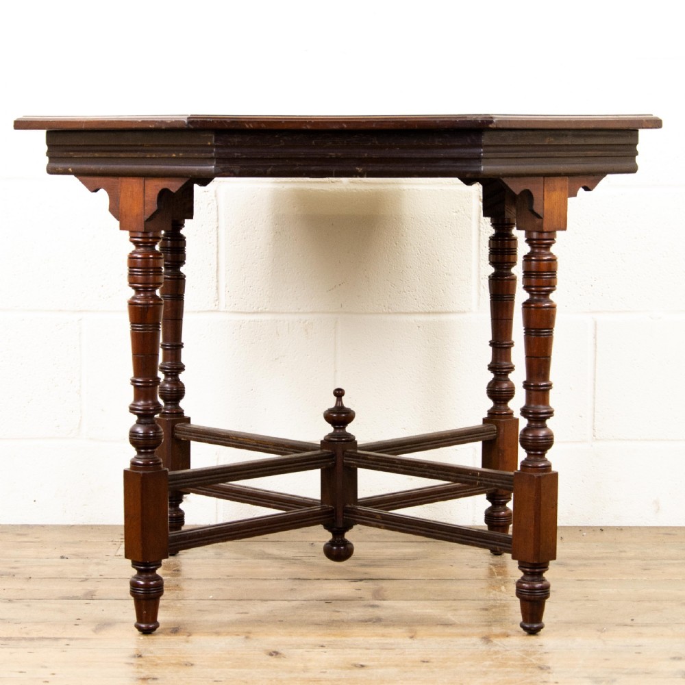 Antique Mahogany Octagonal Centre Table View VII