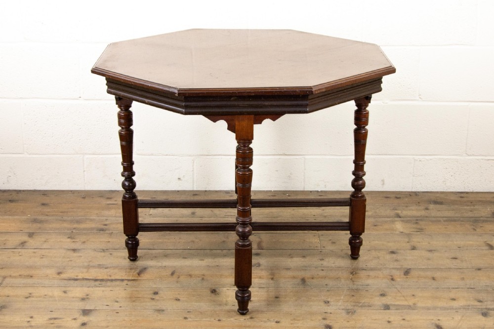 Antique Mahogany Octagonal Centre Table View VIII