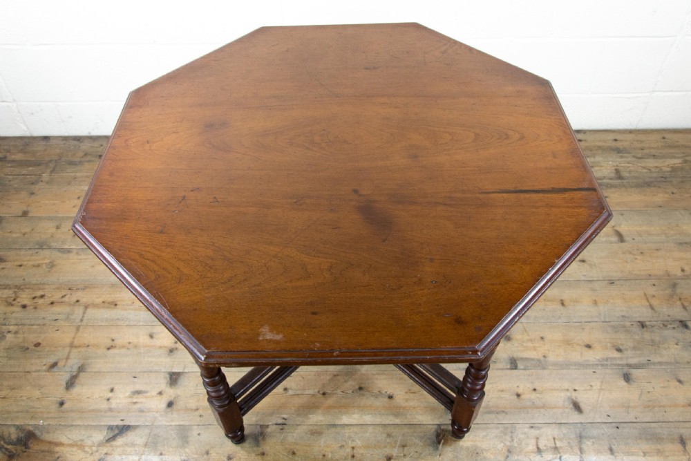 Antique Mahogany Octagonal Centre Table View IX