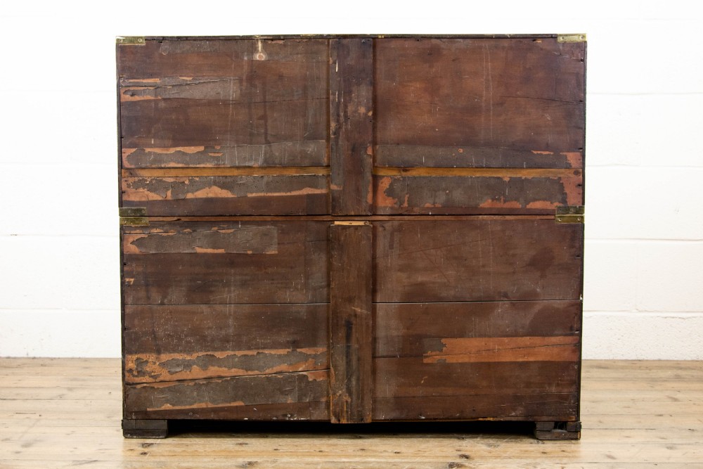 Antique Mahogany Campaign Chest of Drawers View VIII