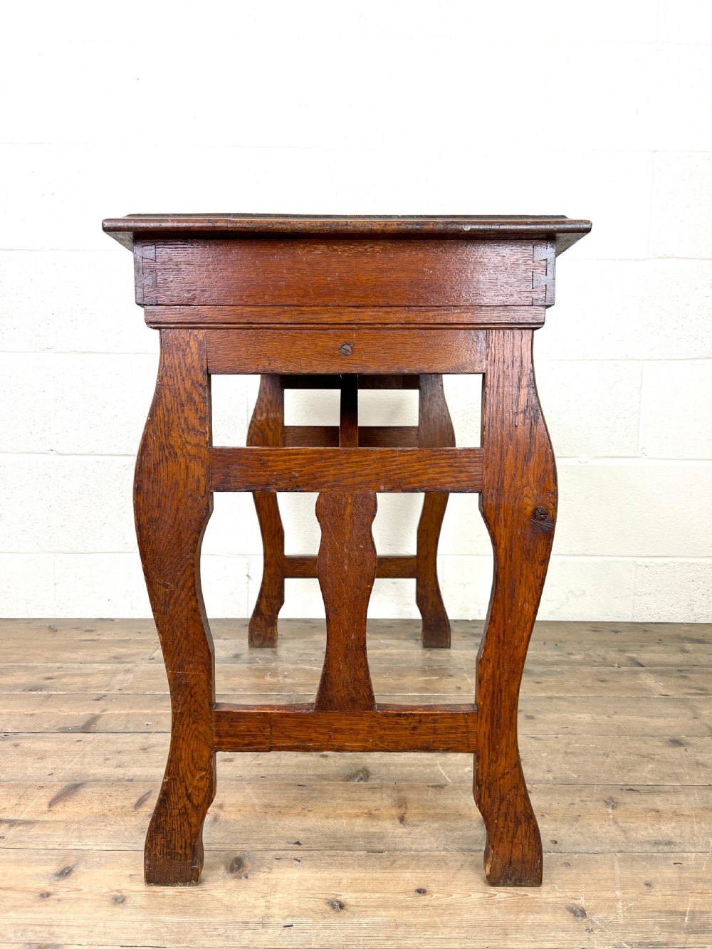 Antique Oak Writing Table View VII