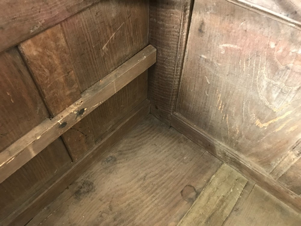 ANTIQUE 18TH CENTURY CARVED OAK COFFER View VII