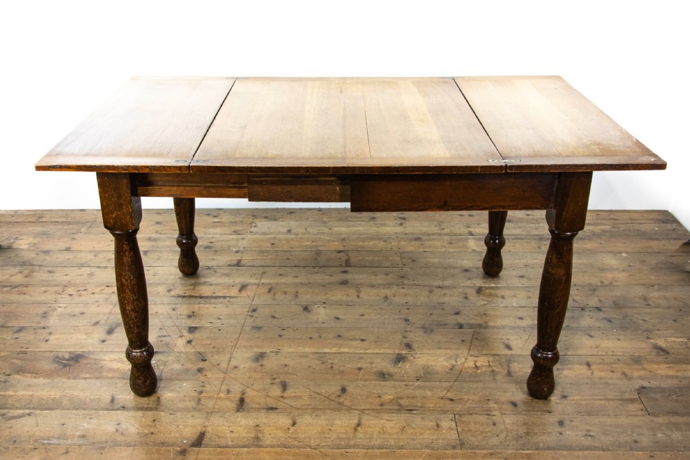 Antique Oak Extendable Table - The Bee Table View IX