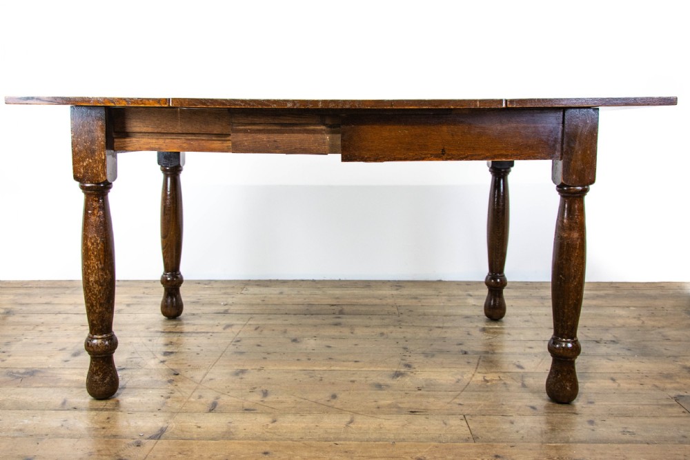Antique Oak Extendable Table - The Bee Table View X