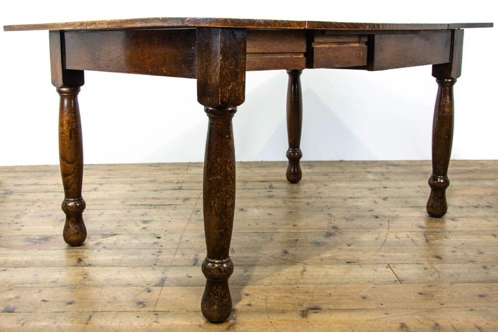 Antique Oak Extendable Table - The Bee Table View XII