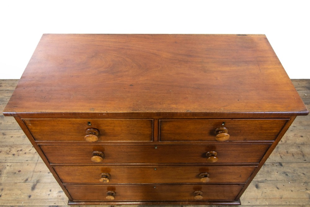 19th Century Antique Mahogany Chest of Drawers View II