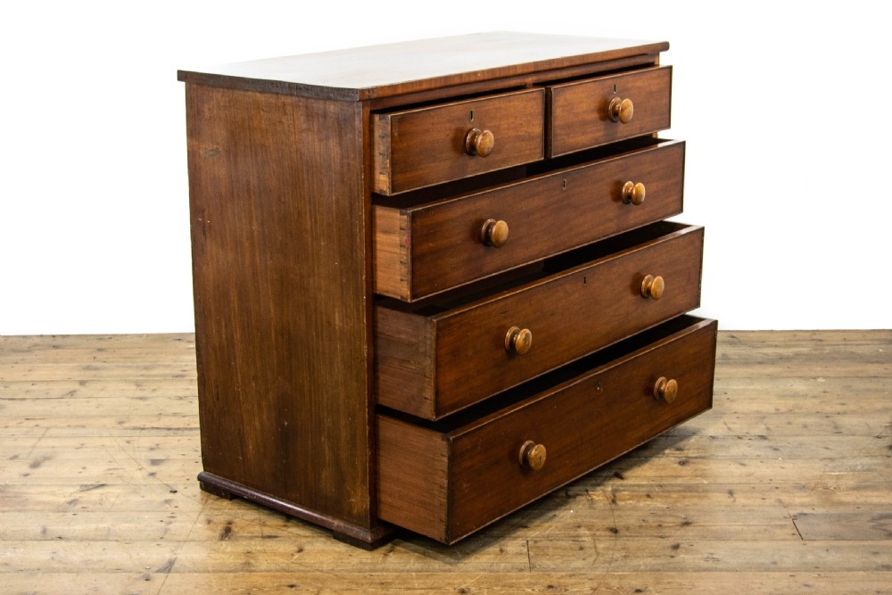 19th Century Antique Mahogany Chest of Drawers View IV