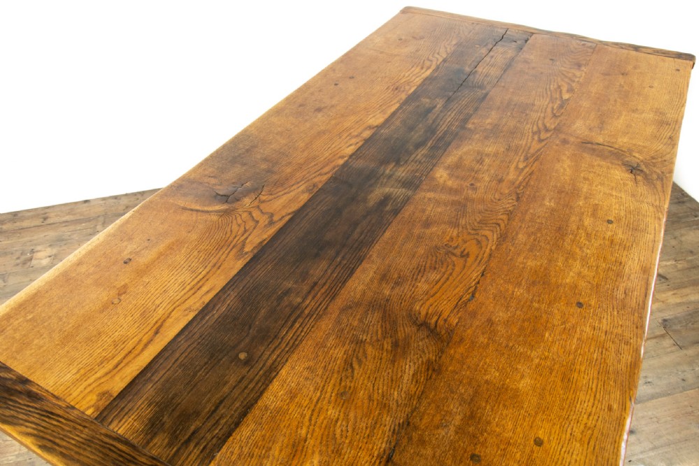 Large Antique Oak Refectory Table View IV