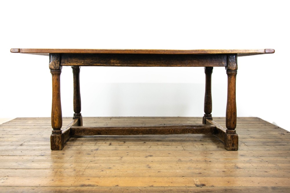 Large Antique Oak Refectory Table View VI