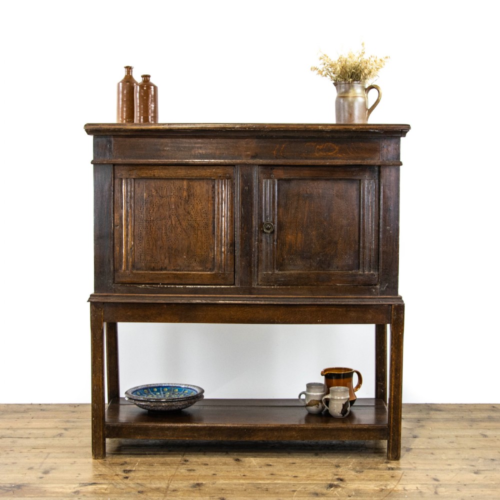 17th Century Antique Oak Food Cupboard