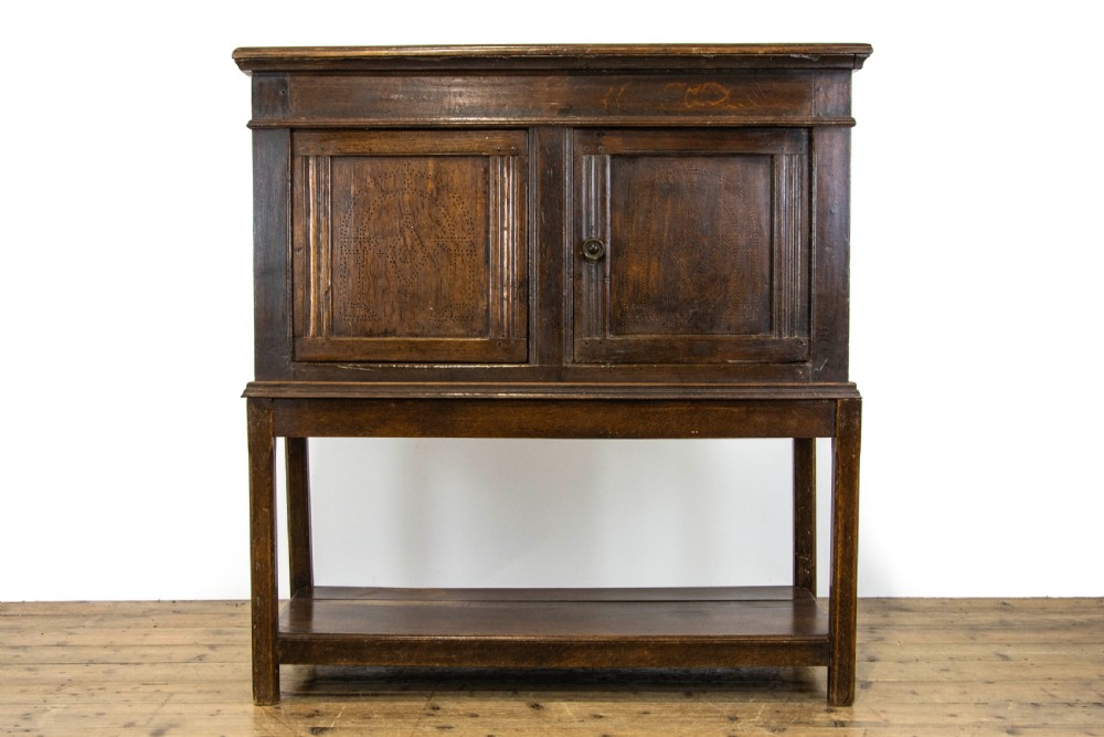 17th Century Antique Oak Food Cupboard View II