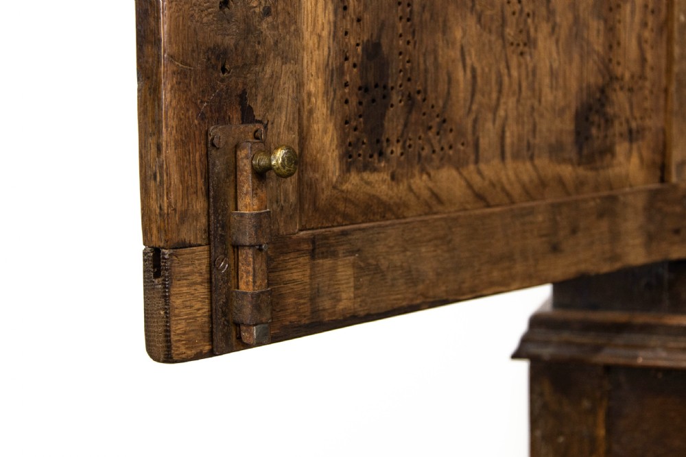 17th Century Antique Oak Food Cupboard View V
