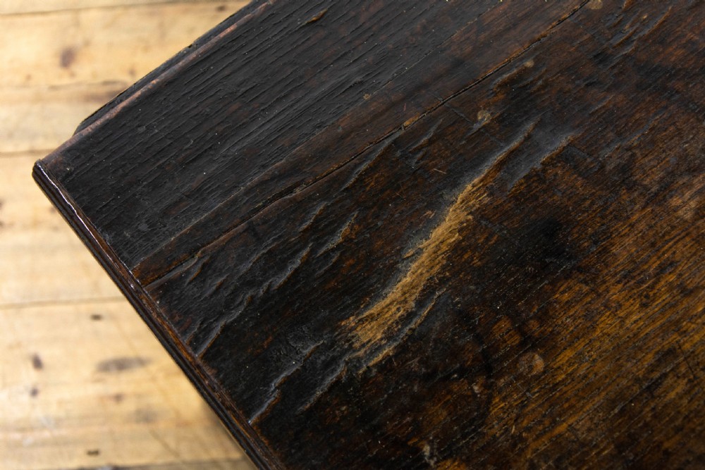 Antique Oak Plank Coffer View III