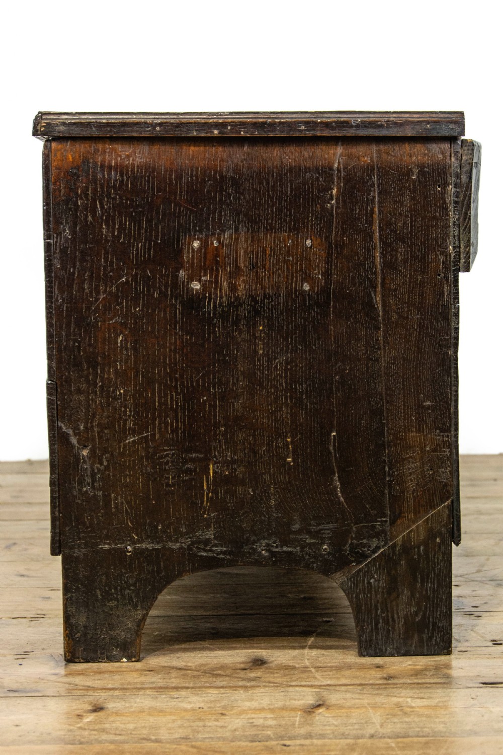 Antique Oak Plank Coffer View VII