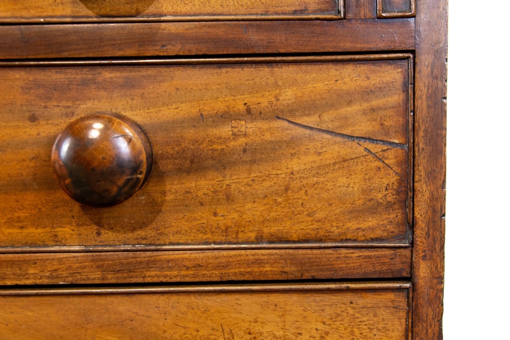 Antique George III Mahogany Bureau View III