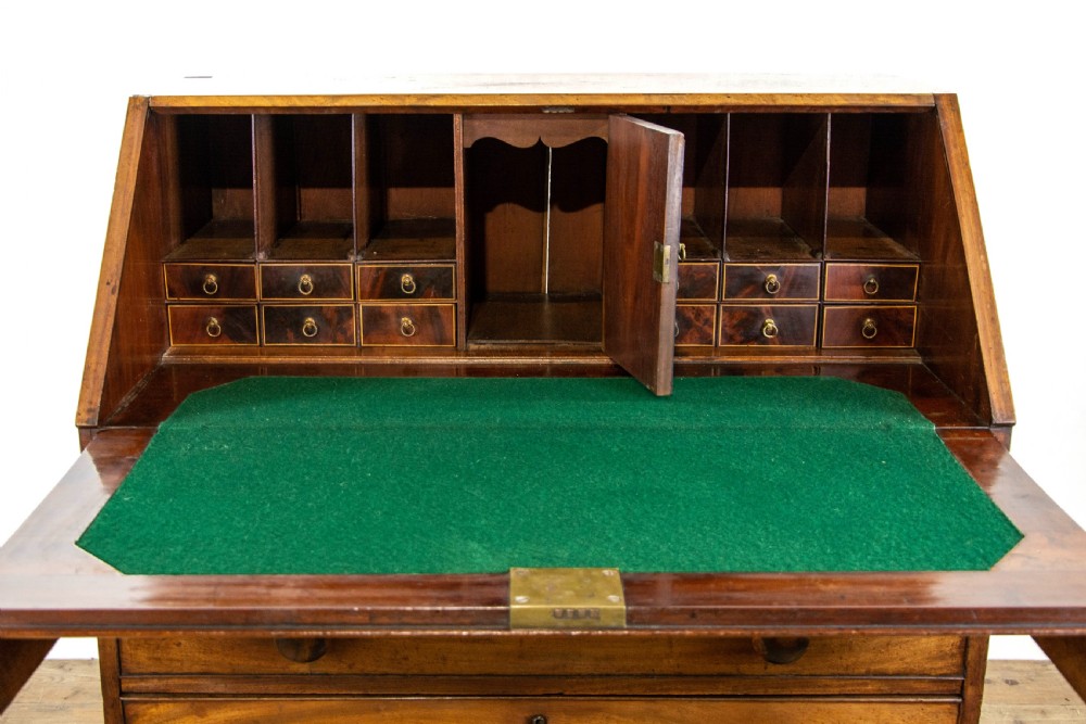 Antique George III Mahogany Bureau View VIII