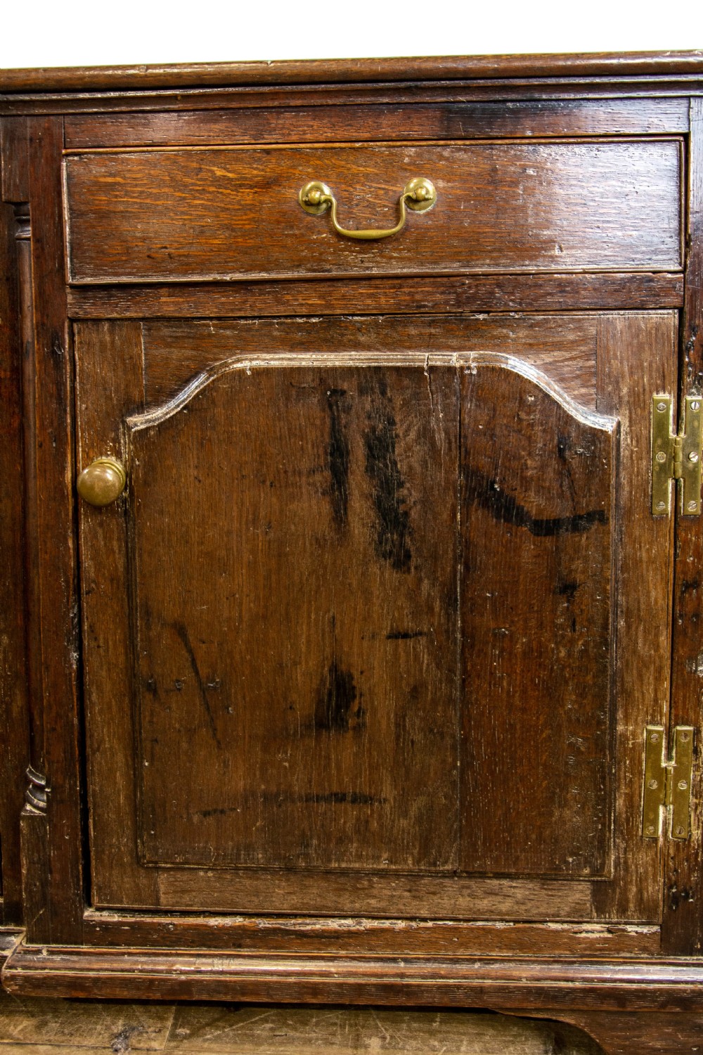 Antique 18th Century Oak Dresser Base View III