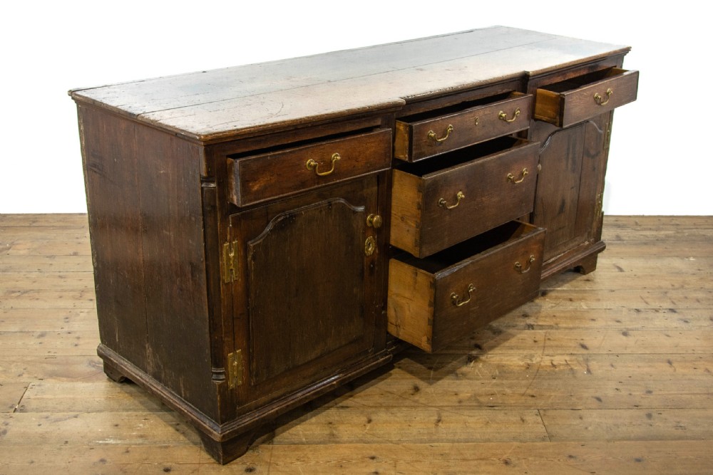 Antique 18th Century Oak Dresser Base View VII